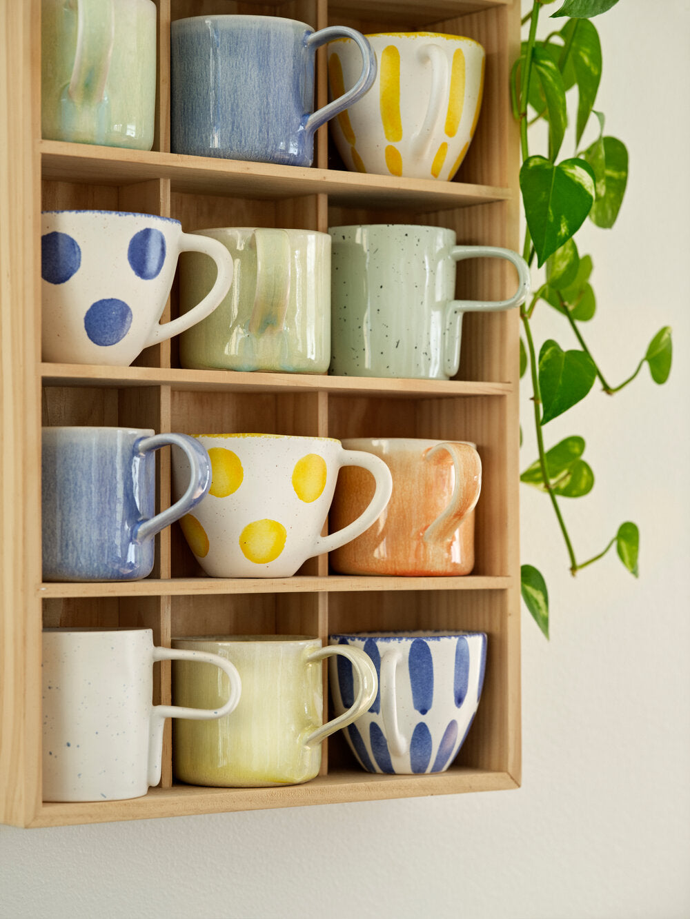 Bahne Interior  Cozy colors plettet kop - hvid/gul