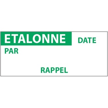 Étiquettes remplissables - ÉTALONNE - 38x16 mm - 350 ex