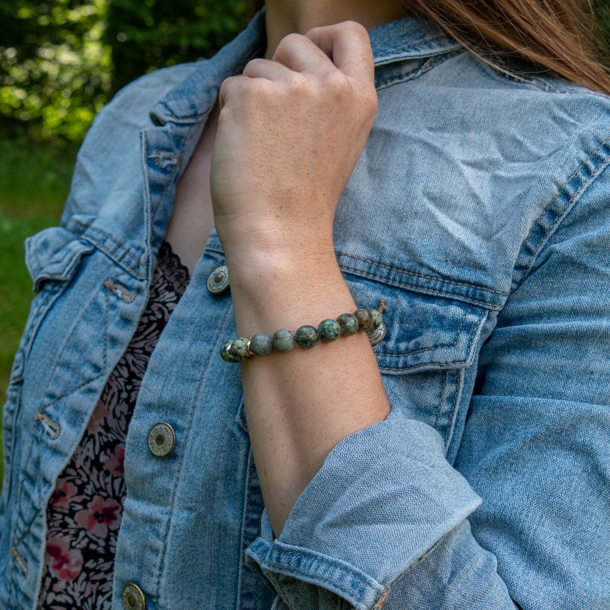 Bracelet Kamelia en pierres naturelles Turquoise Africain