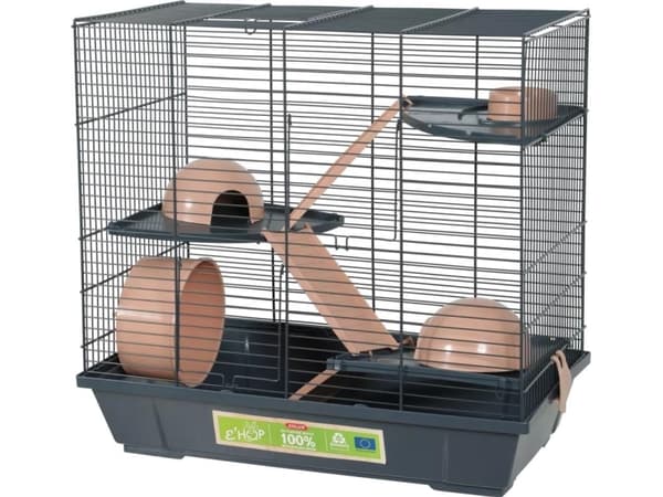 Zolux ZOLUX Hamsterbur EHOP 50 cm, trippel, rosa farge