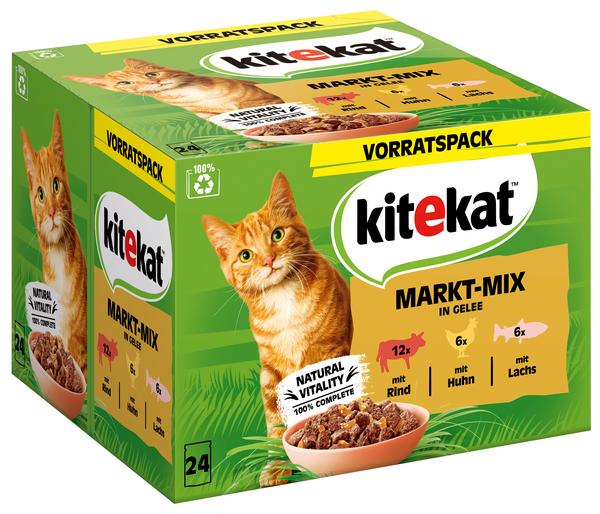 KITEKAT® Nassfutter für Katzen Multipack