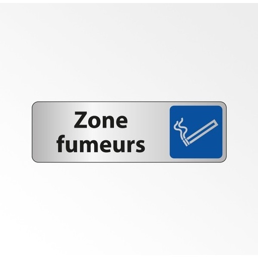 Panneau Information - Zone fumeurs avec Pictogramme Cigarette