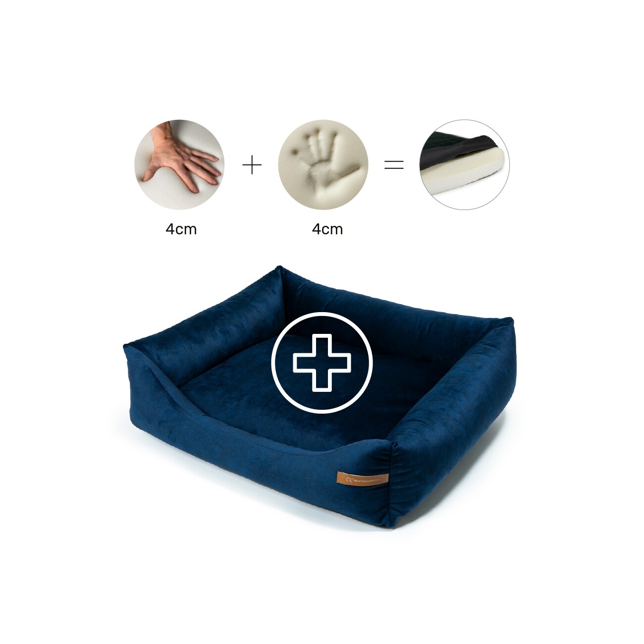 Rexproduct Otto Orthopädisches Hundebett Dunkelblau S-XL dunkelblau S