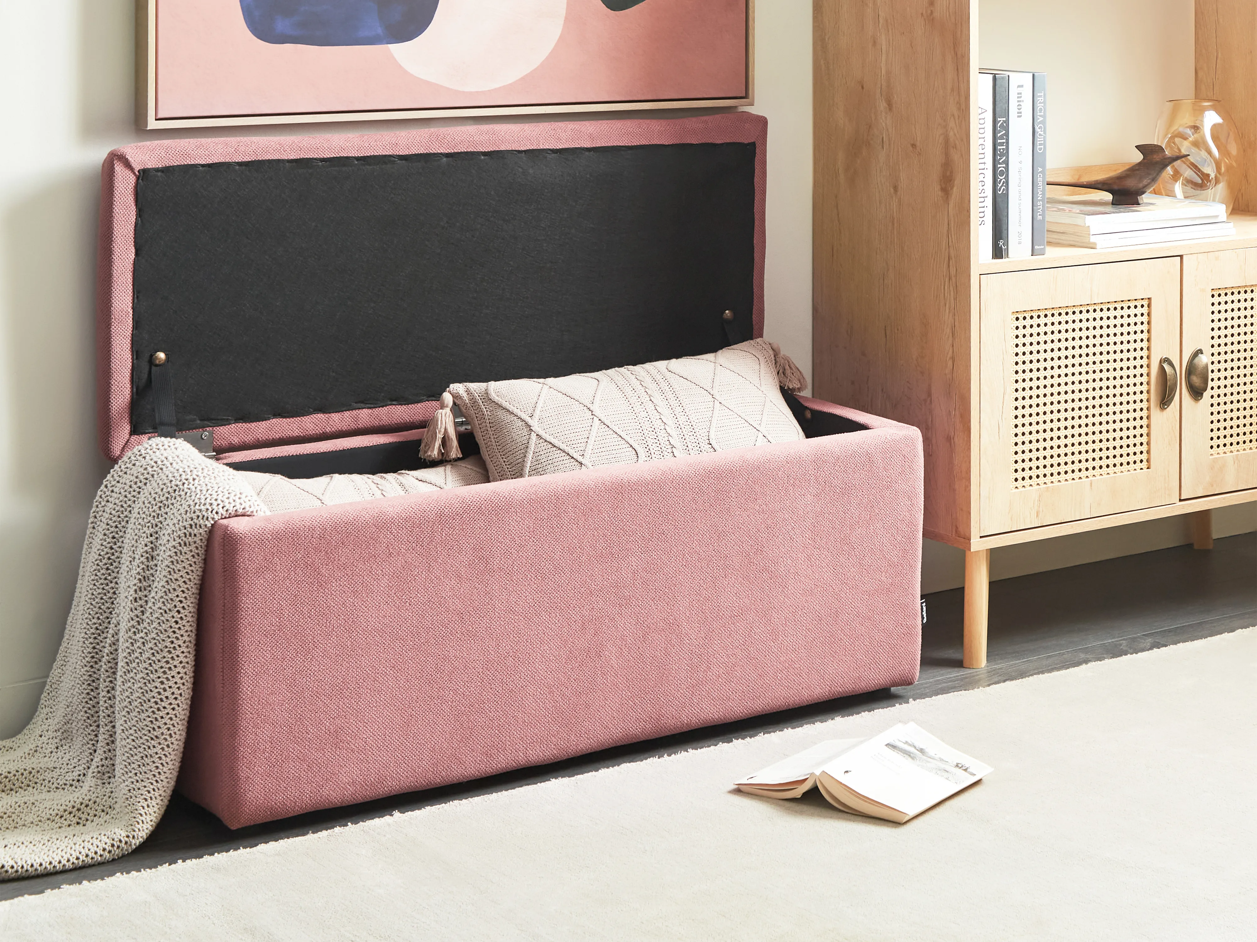 Opbergpoef OREM Stof Roze