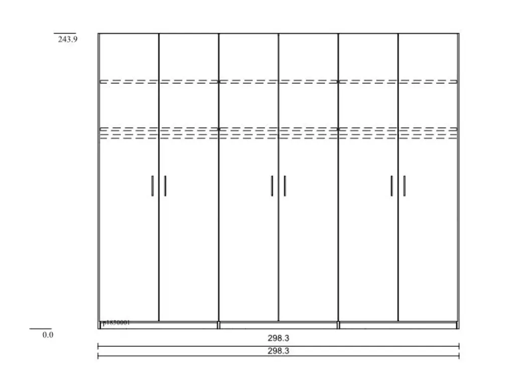 Kleiderschrank Basic 300 x 244 cm