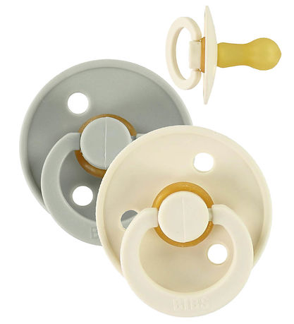 BIBS Colour Schnuller - Gr. 1 - 2er-Pack - Rund - Ivory/Sage