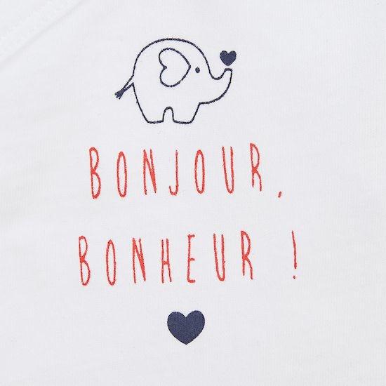 Summer Bodies Bodies éléphant   Blanc/Rouge        9 mois   de               P'tit bisou