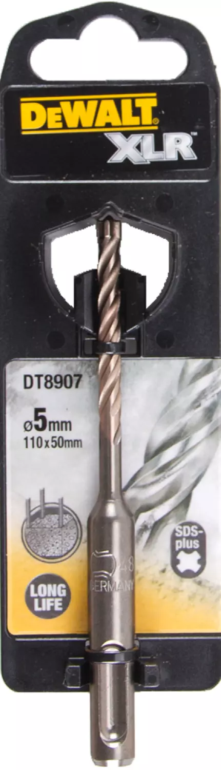 DeWALT DT8907 SDS-Plus Hamerboor met massieve carbide boortip - 4 snijvlakken - 5 x 50 x 110mm