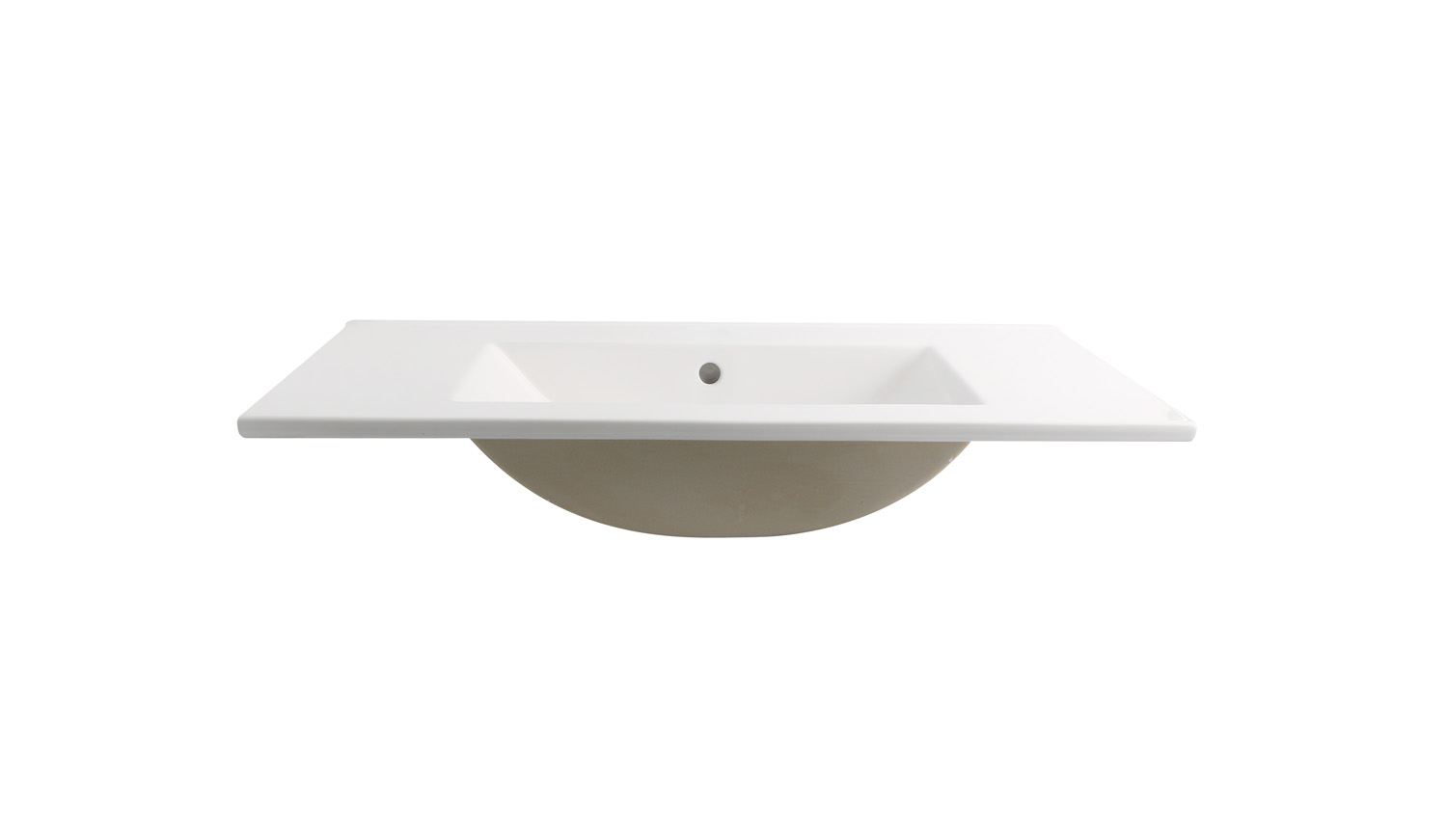 Fontana Latina keramische wastafel 80cm zonder kraangat wit glans