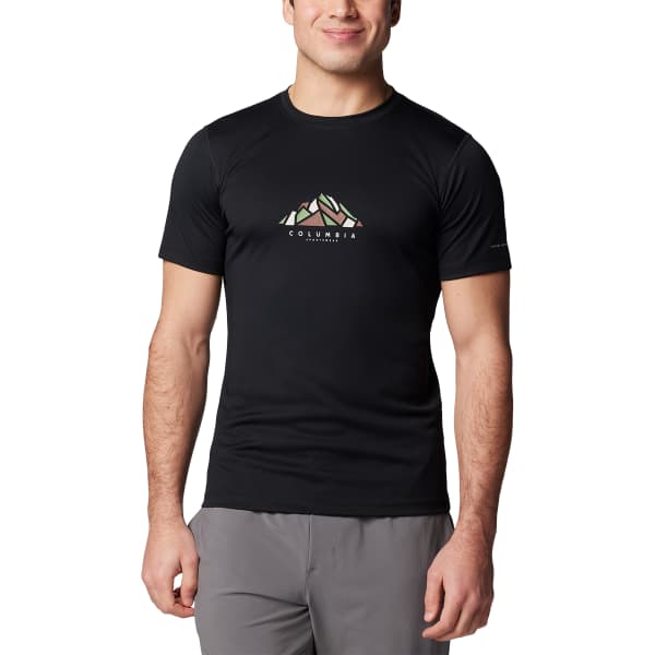 T-shirt randonnée COLUMBIA ZERO RULES M GRPH SS SHIRT BLACK/ROCKY RANGE