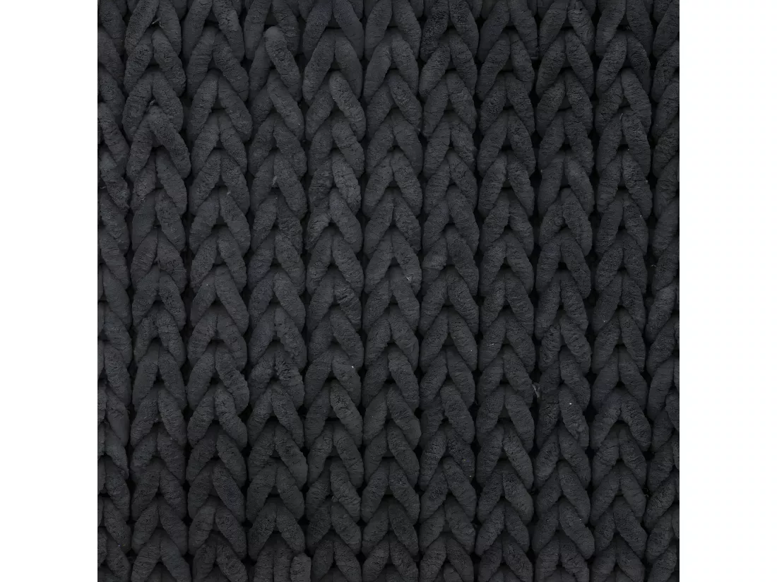 Grand Tapis de Salle de Bain épais Gris foncé 50 x 120 cm
