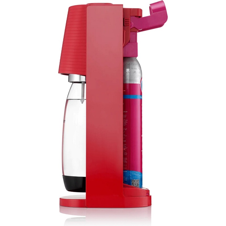 Machine à soda et eau gazeuse Sodastream TERRA Rouge + 1 bouteille compatible Lave Vaisselle