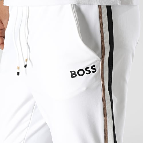 Pantalon Jogging A Bandes Hicon MB 1 50504553 Blanc