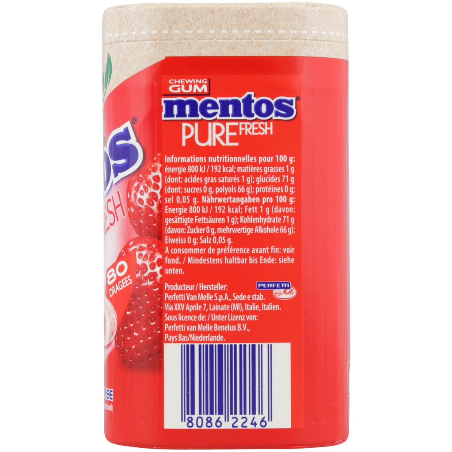 Mentos Pure Fresh Strawberry Vector