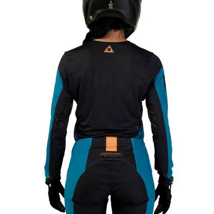 Maillot cross Fox WOMEN'S FLEXAIR - OPTICAL 2023 - Bleu / Noir
