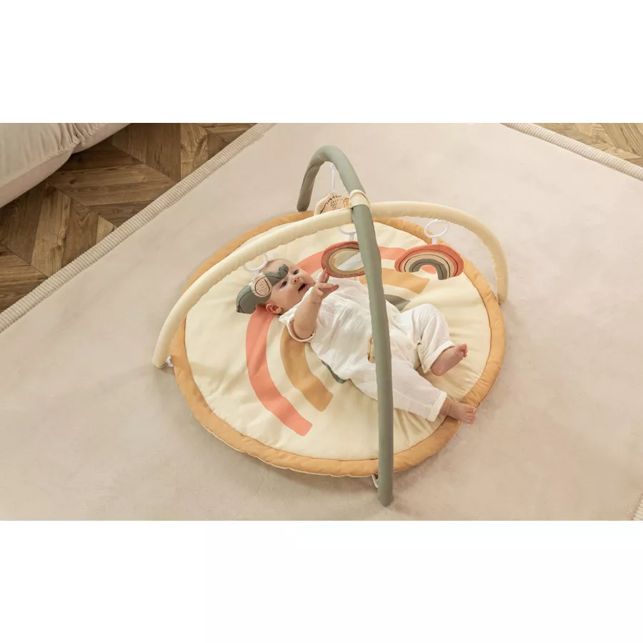 Hakuna Matte Samtmatte-Spielmatte für Baby 200 x 150 cm, Beige