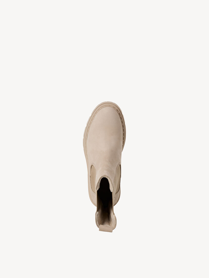 Leren Chelseaboot - beige