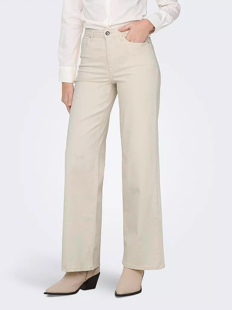 ONLY Jeans Wide Leg Fit  beige