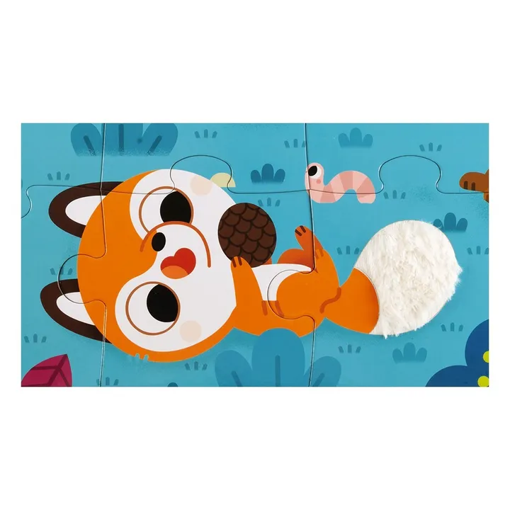 Janod Puzzle tactile Les Animaux de la Forêt - 20 pièces
