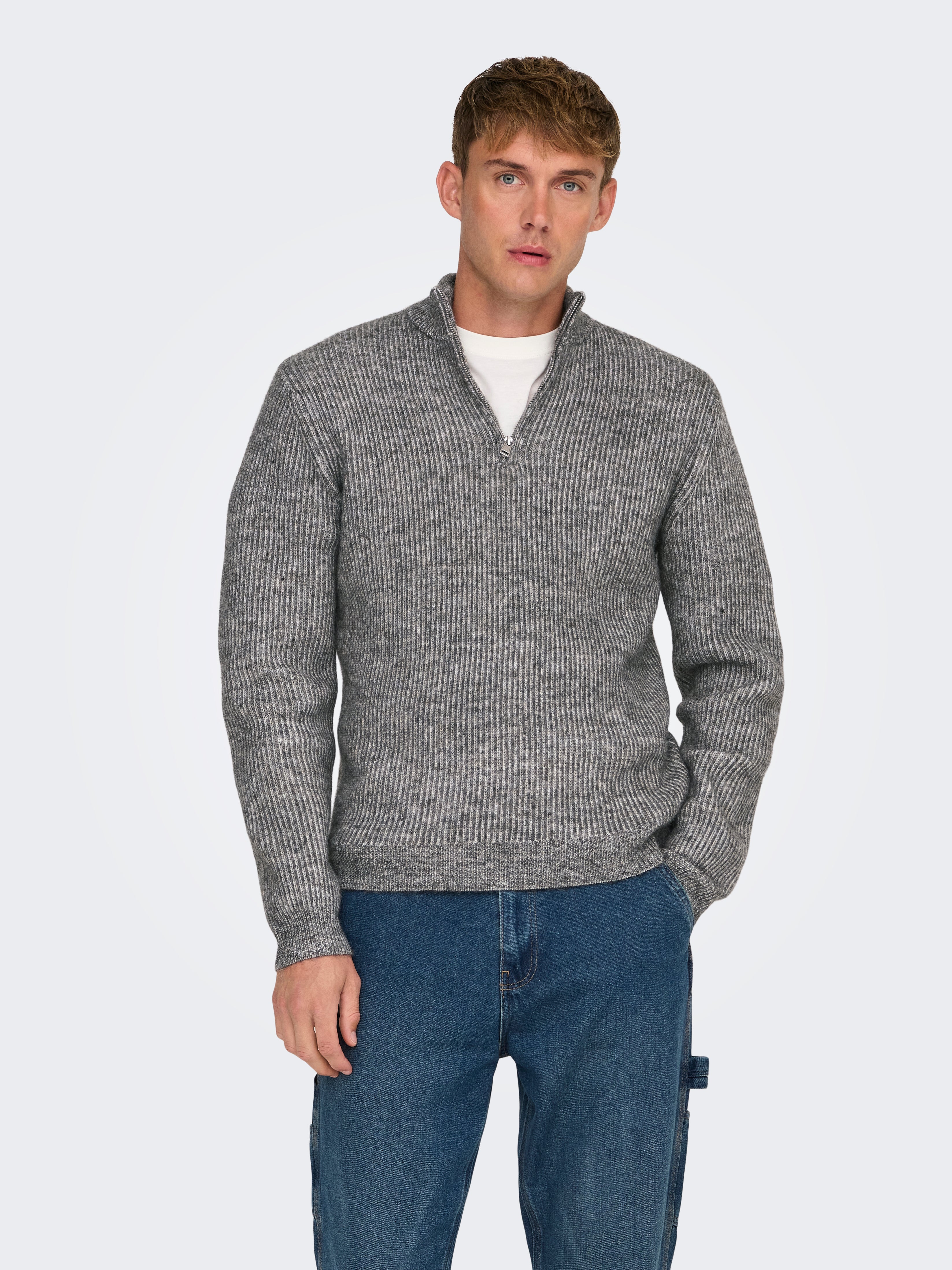 ONSTEGAN Pullover Medium Grey Melange
