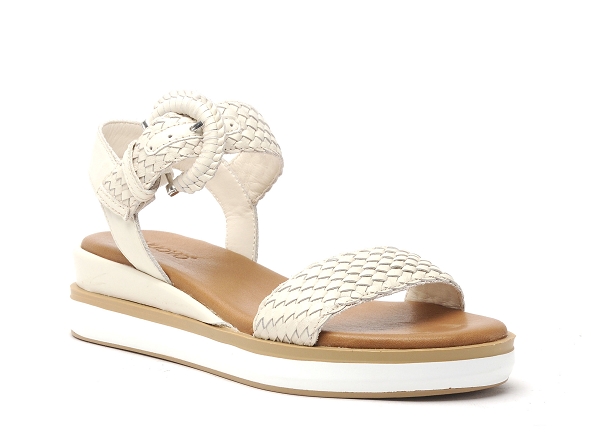 Inuovo nu pieds plats femme 113031 blanc