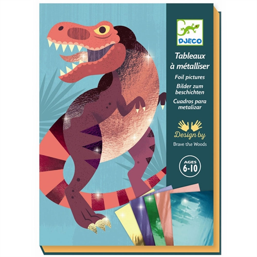 Køb Djeco Kreative Æske Foliebilleder Jurassic