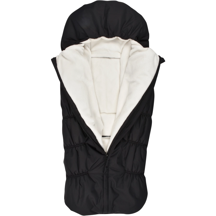 BEABA® Fußsack schwarz Fleecefutter weiß 6M bis 24M