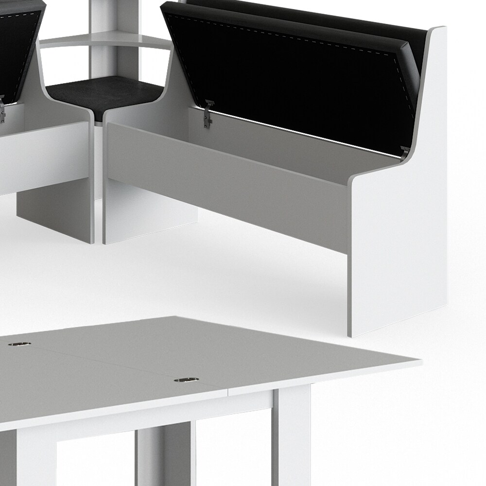 Vicco Eckbankgruppe Roman Weiß 150x150cm Esszimmergruppe Eckbank Sitzgruppe