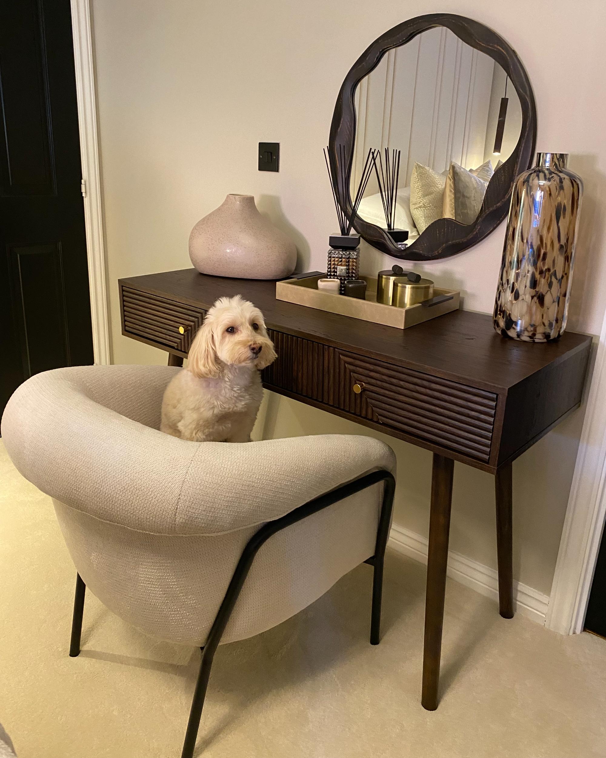 Fauteuil KROSSEN Stof Lichtbeige