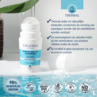 Celenes by Sweden Thermal Whitening Minerale Roll-On Deodorant 75ML