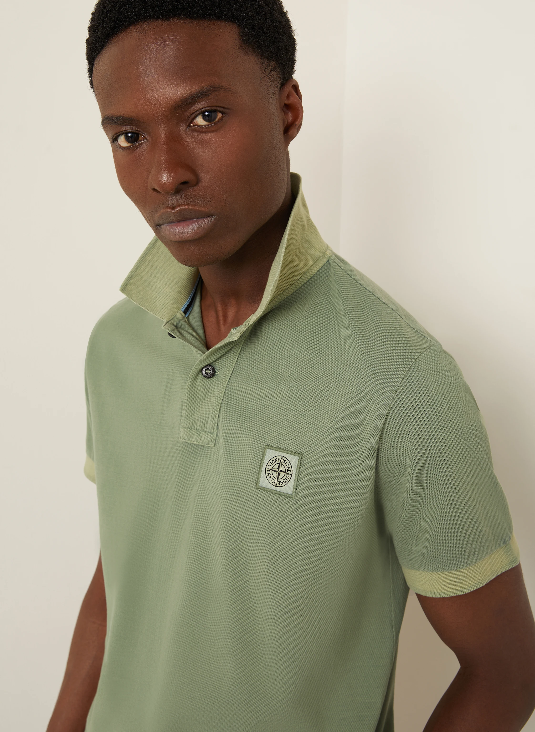 STONE ISLAND Piqué-Poloshirt Slim Fit