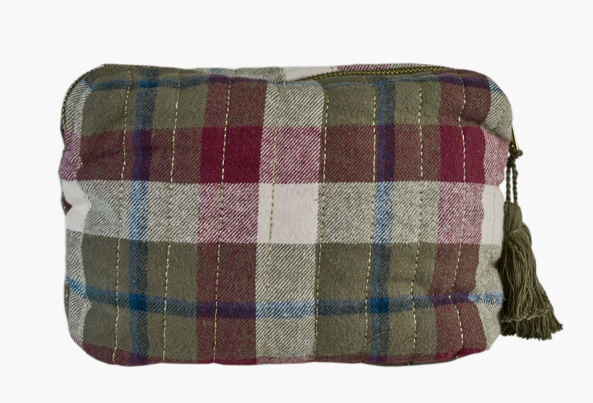 Toalettmappe multi grønn - 15x25 cm