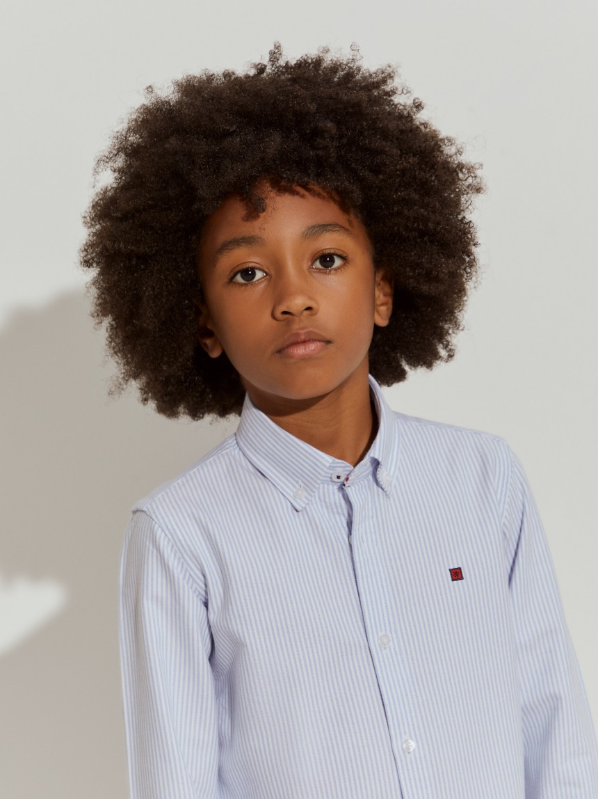 Camisa de riscas 100% algodão