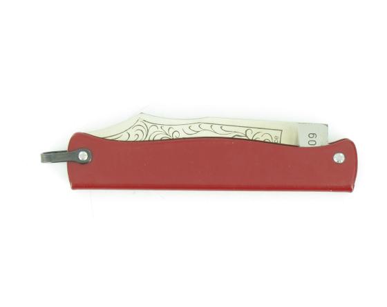Douk Douk 160 Inox - Manche Acier couleur ROUGE Couteau de poche Le Thiers par Cognet Douk Douk