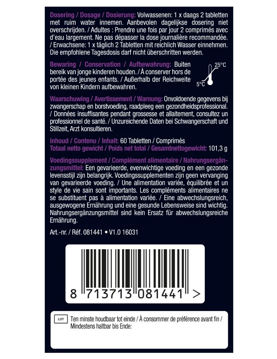 Collageen 2500 mg Pure Marine 60 tabletten