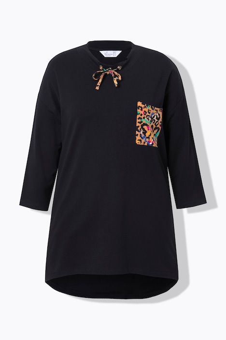 Sweatshirt, Brusttasche, 3/4-Ärmel