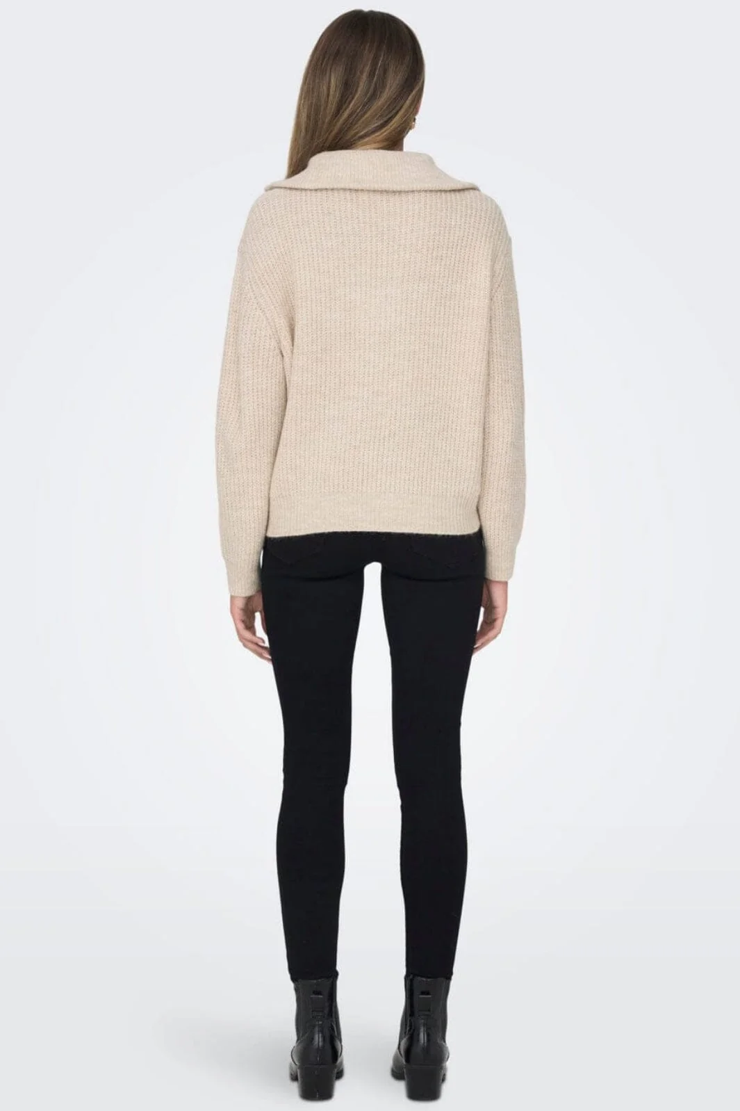 Only Onlbaker L/S Zip Pullover Knt