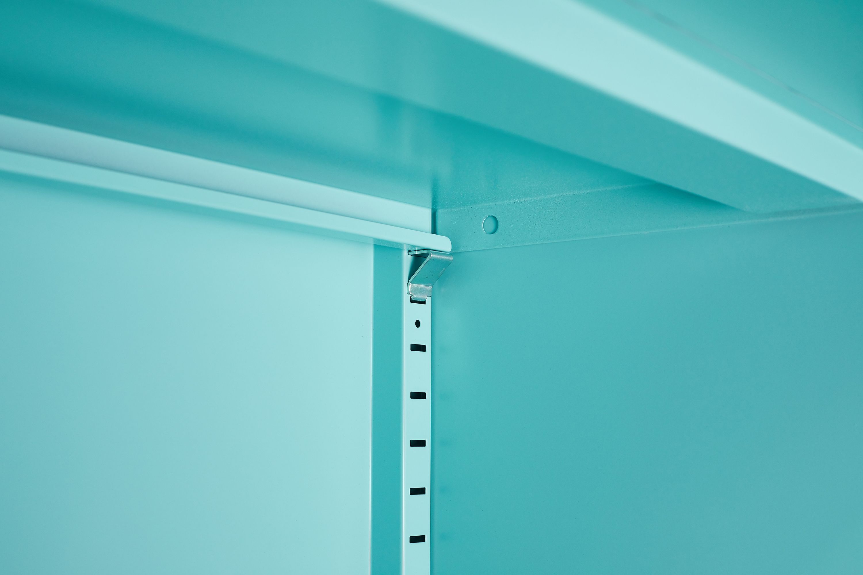 Kommode Metall KLAUS 80 x 101 cm türkis