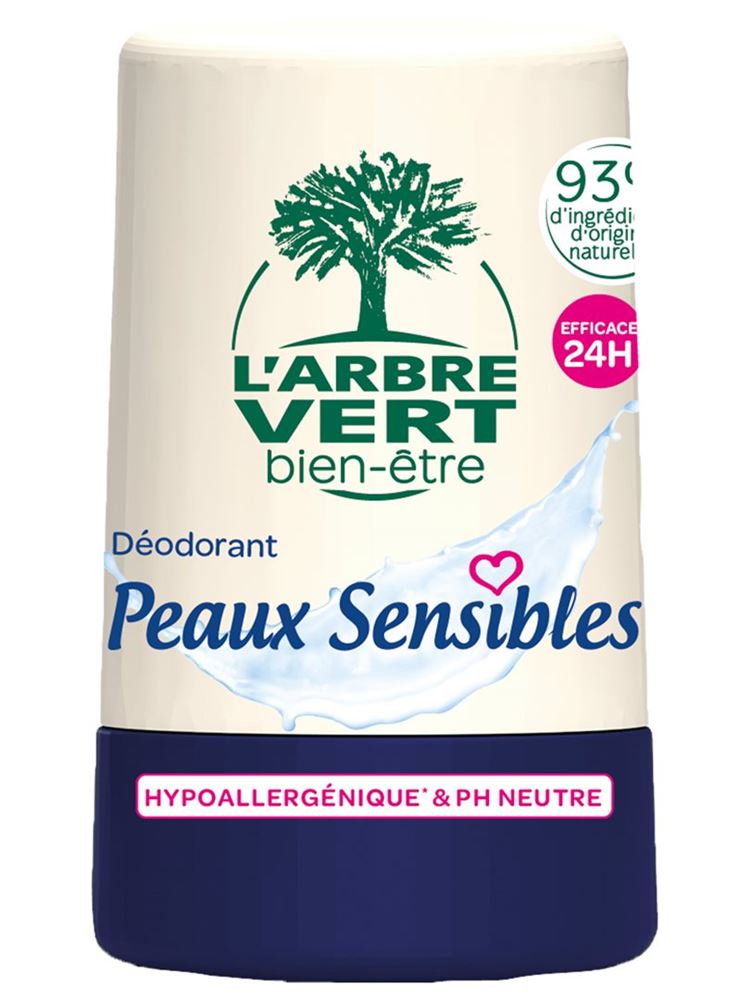 L'ARBRE VERT Öko Deodorant Roll-on Empfindliche Haut französisch 50 ml