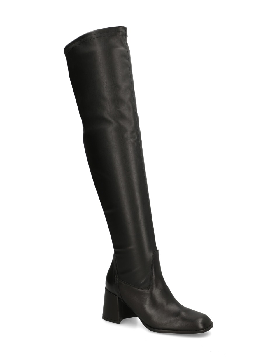Glattleder Overknee
