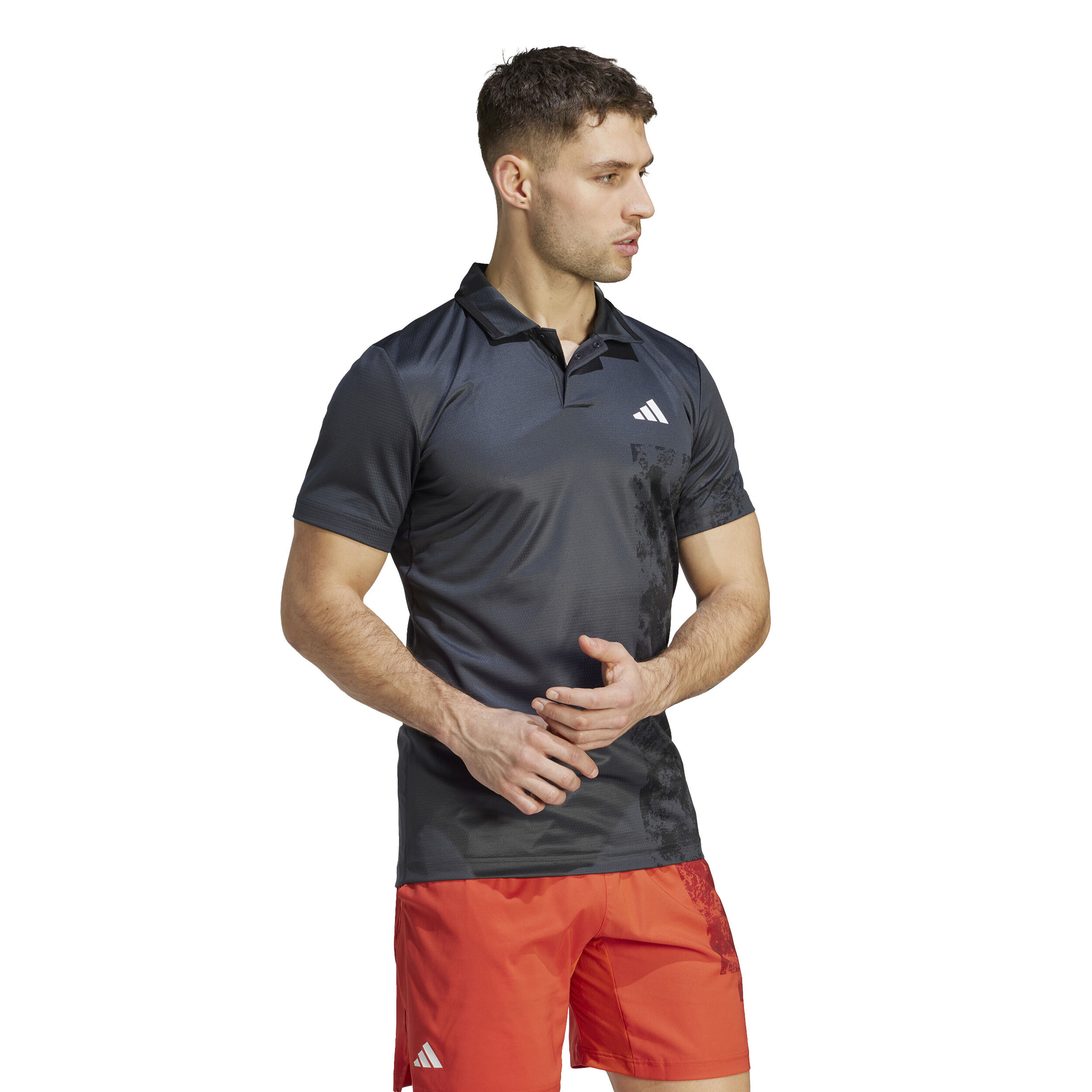 adidas Paris Freelift Polo Hommes - Gris Foncé