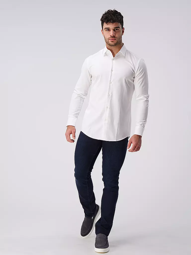 BOSS Hemd Slim Fit weiss