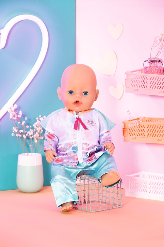 Baby Born Puppenkleidung »Freizeitanzug Aqua, 43 cm« mit Kleiderbügel
