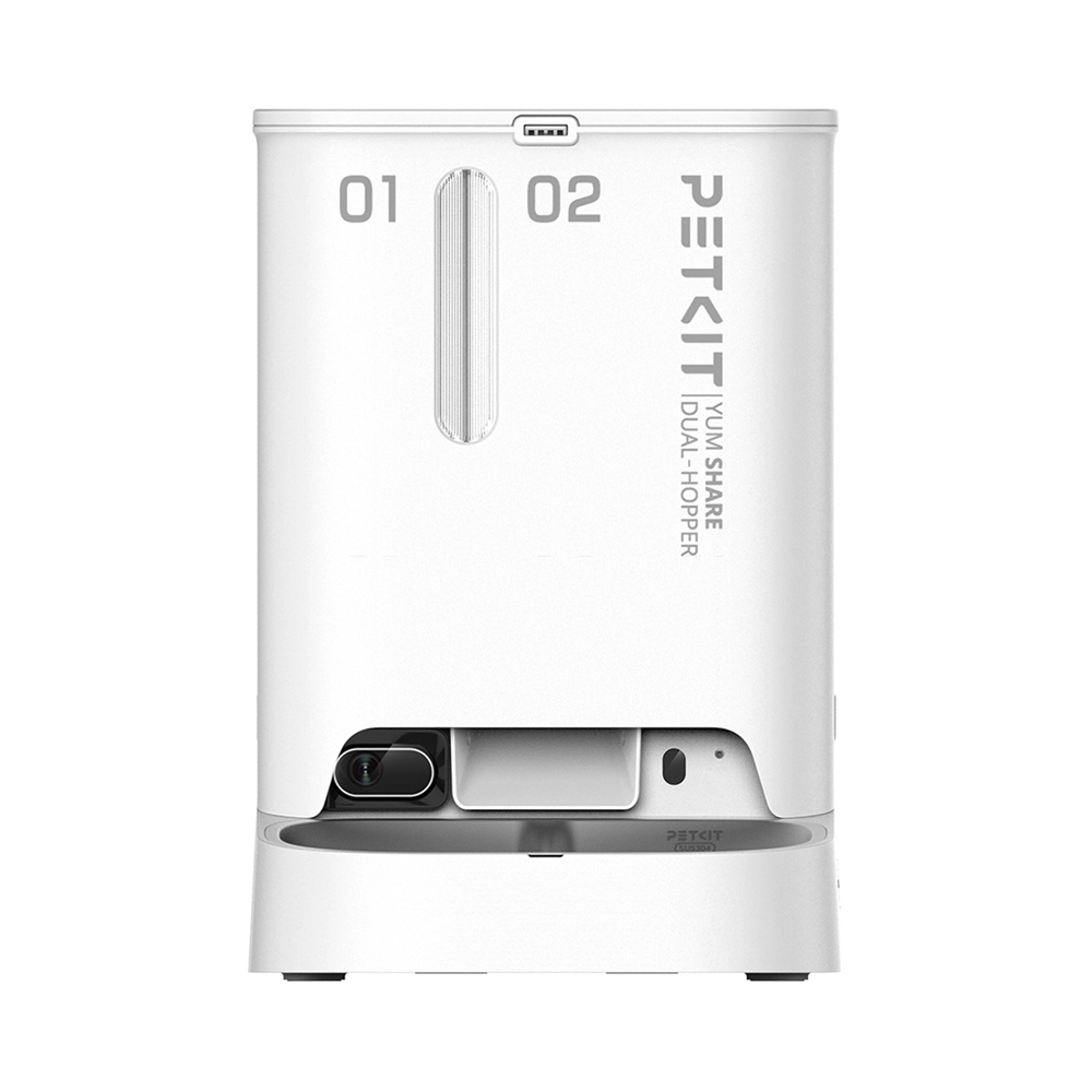 PETKIT YUMSHARE Dual-Hopper Smart Futterautomat mit Kamera Weiss