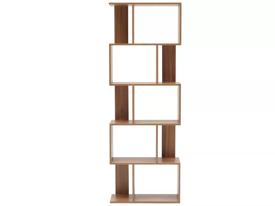 Bibliothèque Etagère 5 Etagères Marron Moderne Bois 172,5x60x24,5