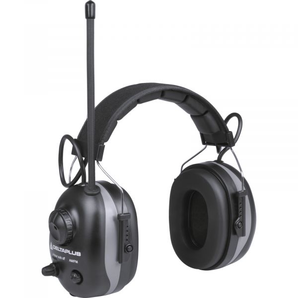 Deltaplus Aparelho Anti-ruído Electrónico Rádio Snr 27 Db Preto-vermelho Ajustável