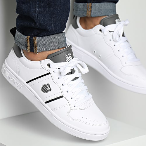 Baskets Lozan Match Leather 08903 White Black Gunmetal