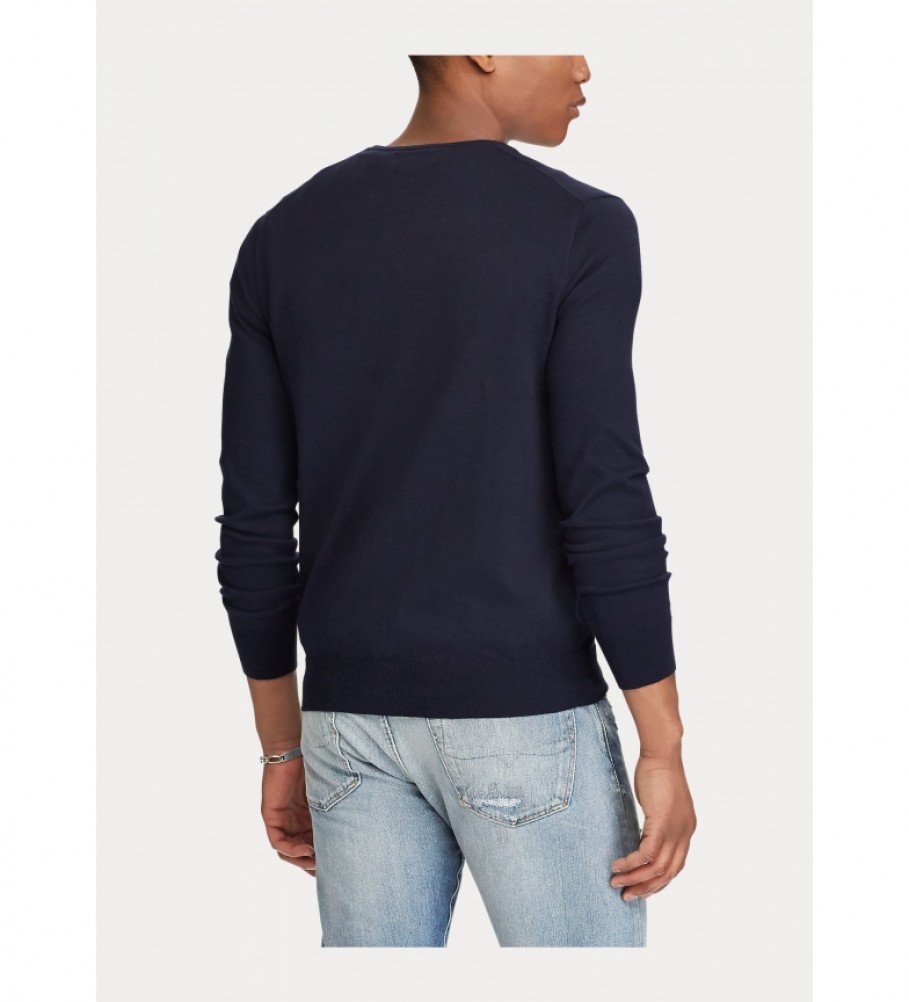 Suéter Ralph Lauren Slim Fit 710684957001 azul marinho