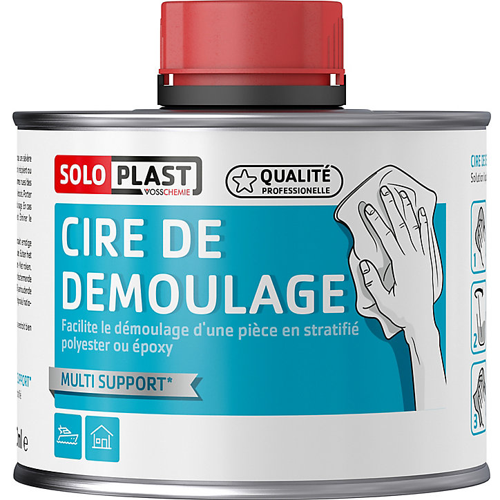 Cire de démoulage multi support Solo Plast 500 ml
