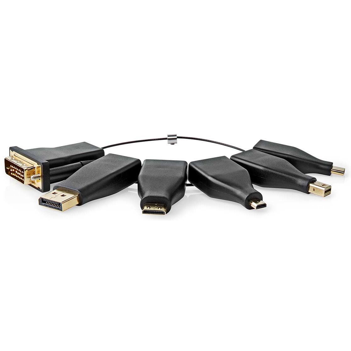 Nedis CCGB34999BK HDMI™-Adapterring (6 verschillende HDMI-adapters)